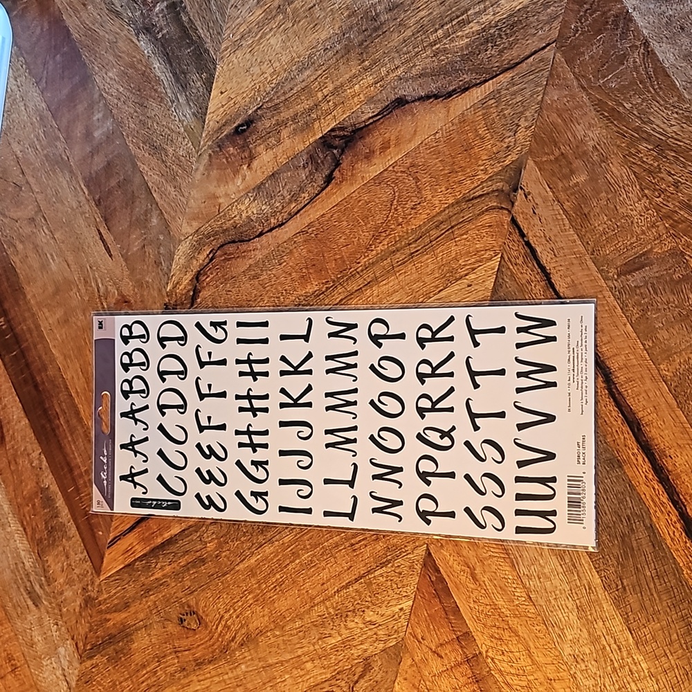 Sticko giant Alphabet stickers sheet sticker black
